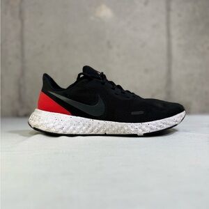 Nike Revolution 5 Men's Black and Red Running. shoes
